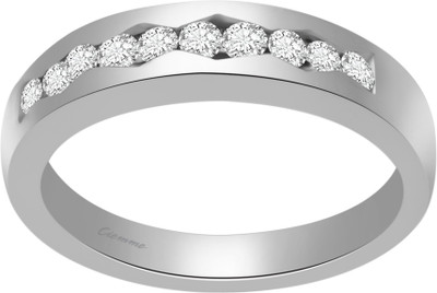 50% OFF on Ciemme Valentine NEW Collection 0.60 CT Stackable Sterling Silver Cubic Zirconia Ring