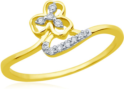 60% OFF on Mirrar Sterling Silver Diamond Rhodium Plated Ring