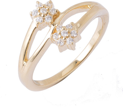 35% OFF on Peora Sterling Silver 18K Yellow Gold Plated Ring