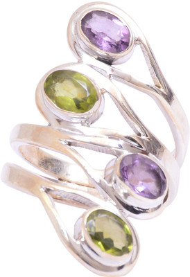 44% OFF on Rubera Silver Amethyst Ring