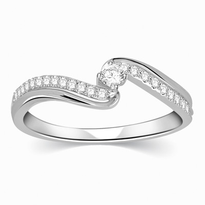 Kama Jewellery Franca Diamond Engagement Platinum Ring Platinum Diamond Ring