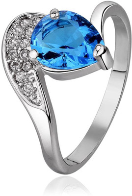 50% OFF on Kiara Jewellery Blue Pear Sterling Silver Ring