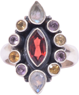 44% OFF on Rubera Silver Moonstone Ring