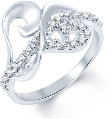 75% OFF on Sukkhi Modern Alloy Cubic Zirconia Rhodium Plated Ring
