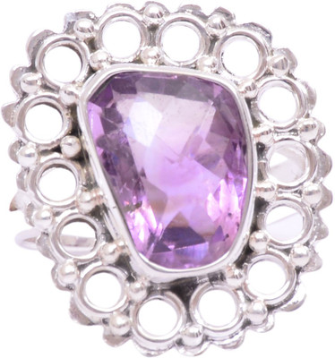 41% OFF on Rubera Silver Amethyst Ring