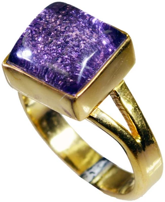 25% OFF on Riyo Fair Sunstone Copper Cubic Zirconia 18K Yellow Gold Plated Ring