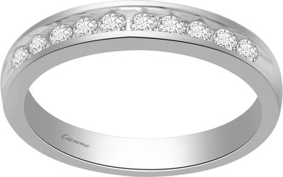 50% OFF on Ciemme Valentine NEW Collection 0.42 CT Stackable Sterling Silver Cubic Zirconia Ring