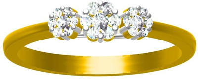 9% OFF on Sakshi Jewels Gold Diamond 18K Yellow Gold Plated 18 K Ring