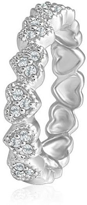 67% OFF on Mahi Love Found Brass, Alloy Cubic Zirconia Rhodium Plated Ring