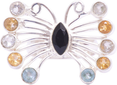 41% OFF on Rubera Silver Onyx Ring