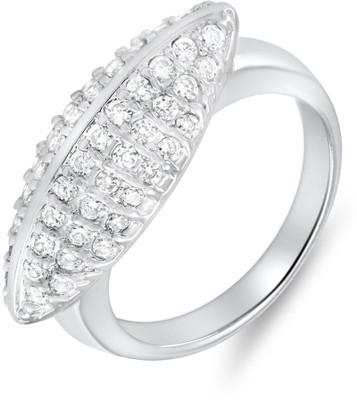 45% OFF on Mahi This is Me Alloy, Brass Zircon Rhodium Plated Ring