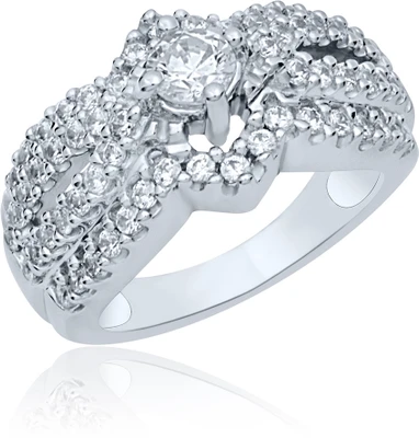 76% OFF on Navvya Sterling Silver Ring