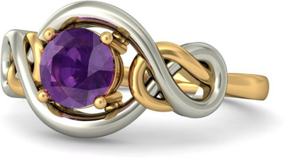 BlueStone The Eternal Symphony Yellow Gold Amethyst 14K Yellow Gold Plated 14 K Ring