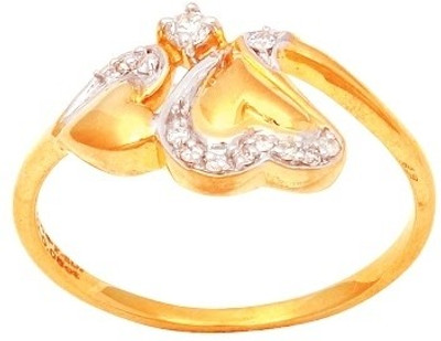 31% OFF on Caratcents Gold Diamond 18 K Ring