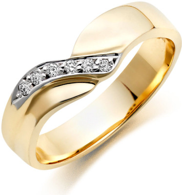 55% OFF on Kiara Jewellery Sterling Silver Swarovski Crystal Yellow Gold Plated Ring