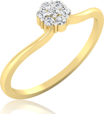 31% OFF on Forevercarat Daisy Drop Gold Diamond 14 K Ring