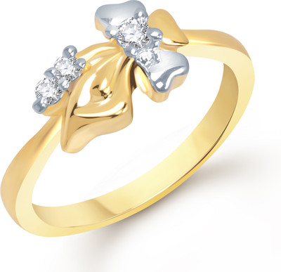 VK Jewels Alloy Cubic Zirconia 18K Yellow Gold Plated Ring VK Jewels Alloy Cubic Zirconia 18K Yellow Gold Plated Ring