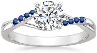 50% OFF on Kiara Jewellery Solitaire Blue Sterling Silver Ring