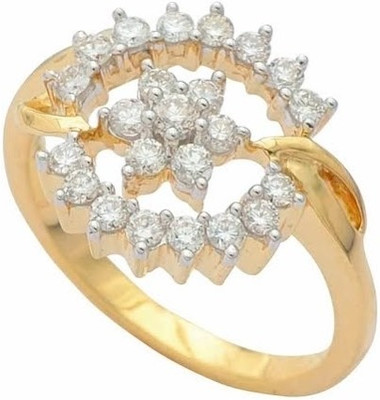 28% OFF on Caratcents Gold Diamond 14K Yellow Gold Plated 14 K Ring