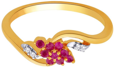 30% OFF on Parineeta Gold Diamond 18K Yellow Gold Plated 18 K Ring