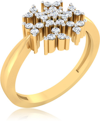 31% OFF on Forevercarat Petal Fantasy Silver 14K Yellow Gold Plated Ring