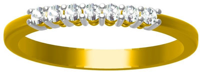 9% OFF on Sakshi Jewels Gold Diamond 18K Yellow Gold Plated 18 K Ring