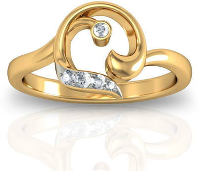 15% OFF on JacknJewel Madalyn Diamond Gold 18K Yellow Gold Plated 18 K Ring