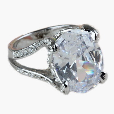 50% OFF on Pretty Girl Brass Rhodium Plated Ring