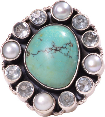 45% OFF on Rubera Silver Moonstone Ring