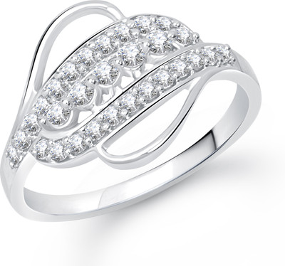 70% OFF on VK Jewels Impressive Alloy Cubic Zirconia Rhodium Plated Ring