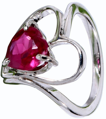 68% OFF on Emaira Lovely Sterling Silver Cubic Zirconia Platinum Plated Ring