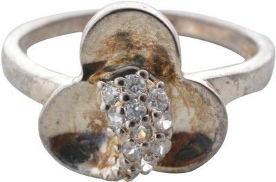 10% OFF on Pearl Paradise Floral Diamond-Cz for ladies Silver Swarovski Crystal Ring