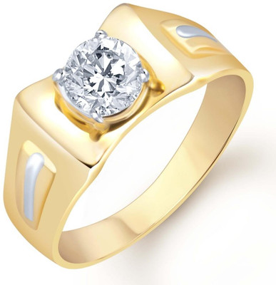 73% OFF on Sukkhi Alloy Cubic Zirconia 18K Yellow Gold, Rhodium Plated Ring