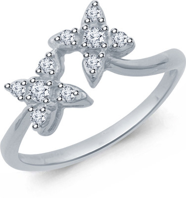 50% OFF on Navvya Sterling Silver Rhodium Plated Ring