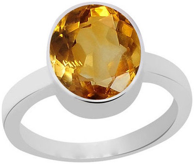 57% OFF on 11 Astro Gems 3.5 Crts Sunhiela Silver Citrine Ring