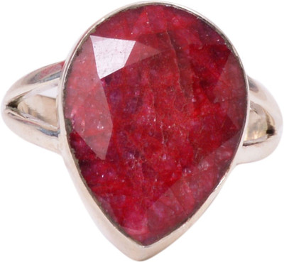 46% OFF on Rubera Silver Coral Ring