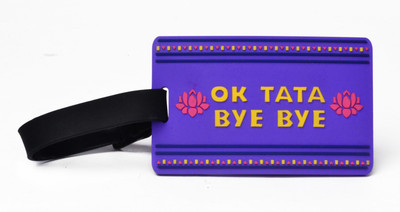 Happily Unmarried Ok Tata Luggage Tag Safety Lock Purple-190 Happily Unmarried Ok Tata Luggage Tag Safety Lock Purple-190