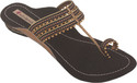 59% OFF on Indulgence Beaded With Jute Lining Kolhapuris Flats