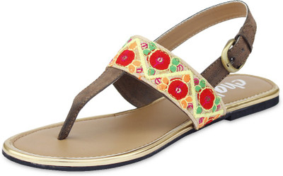 30% OFF on Chalk Studio Phooljhadi Leather Flats