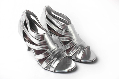 36% OFF on Kraft Cellar Silver Gladiator Heels