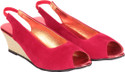 3% OFF on Do Bhai 4949-red Leather Wedges