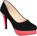 16% OFF on Soft & Sleek Red and Black Heels