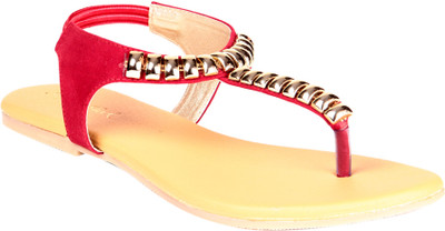 20% OFF on Soft & Sleek Red Sandal Girls Flats 20% OFF on Soft & Sleek Red Sandal Girls Flats