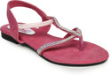 25% OFF on Do Bhai NY-Double chain-Pink Flats