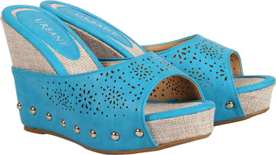 55% OFF on Urbane JV2089-1-BLUE Wedges