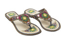 66% OFF on Ridhi Sidhi Mirror Work And Embroidered Leather Flats