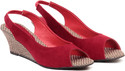 57% OFF on TEN Gorgeous Red Wedges