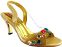 50% OFF on Diva Multi Stone Studded Heels 50% OFF on Diva Multi Stone Studded Heels