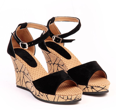 42% OFF on TEN Beautiful Black Wedges