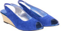 Do Bhai 4949-blue Leather Wedges Do Bhai 4949-blue Leather Wedges